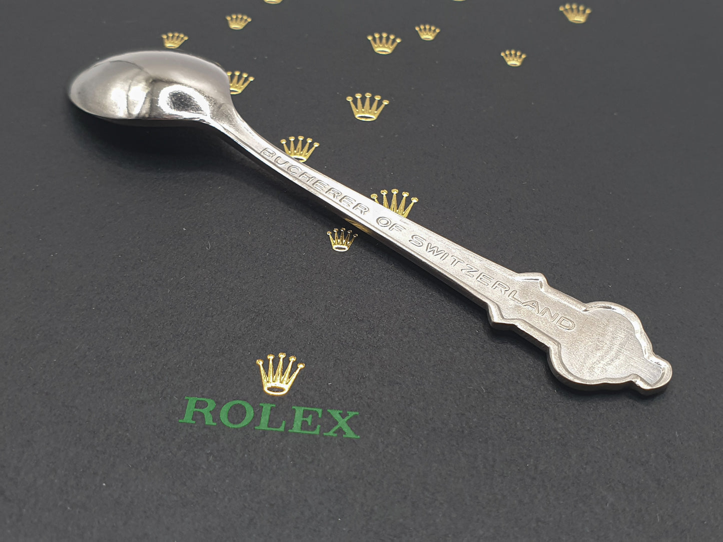 Rolex Espresso Löffel Lucerne Bucherer - Versilbert - Silber - Neu
