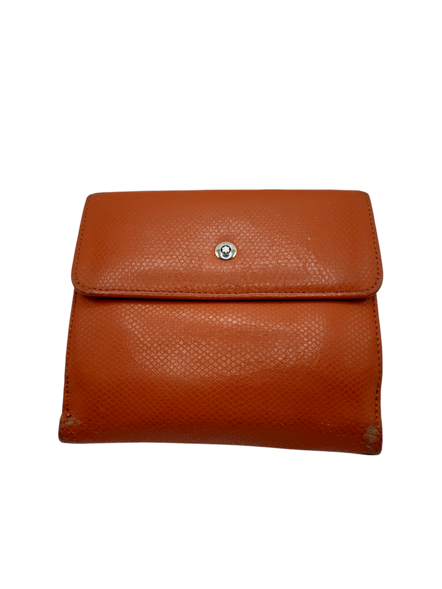 Montblanc Geldbeutel/ Portemonnaie Orange Leder