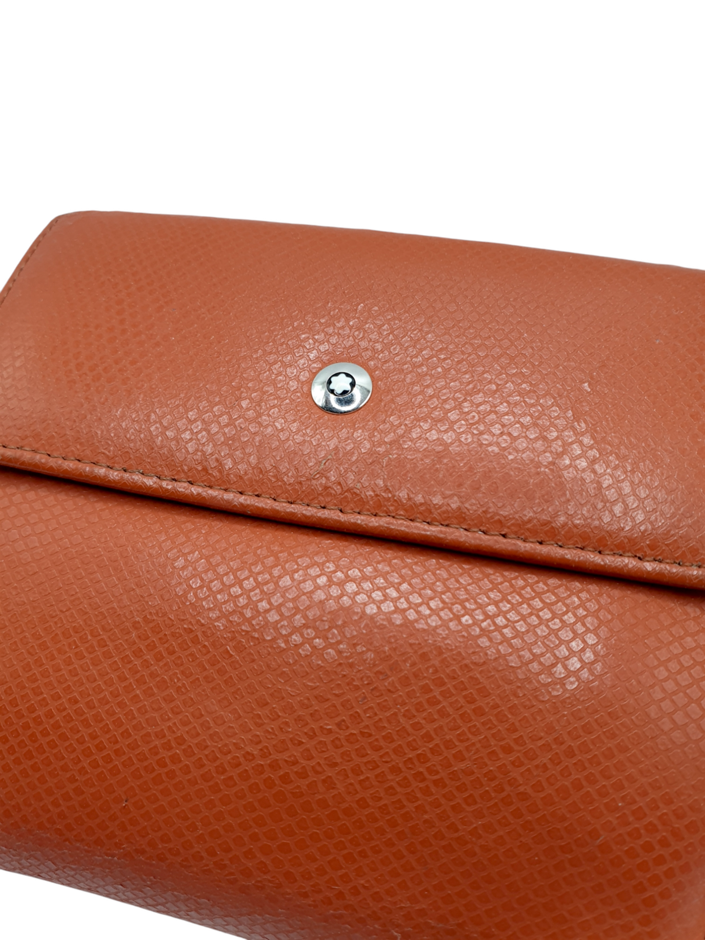 Montblanc Geldbeutel/ Portemonnaie Orange Leder