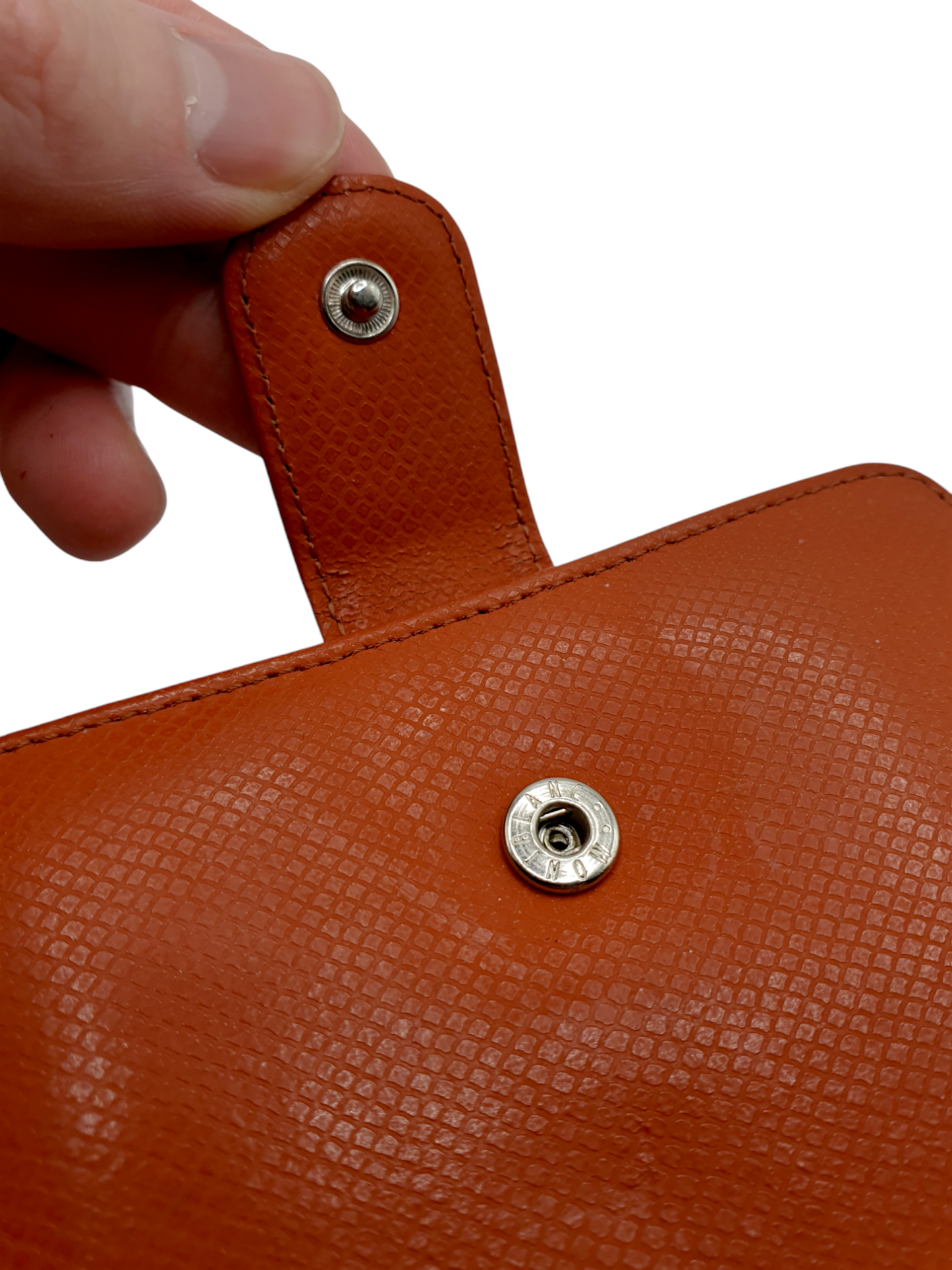 Montblanc Geldbeutel/ Portemonnaie Orange Leder