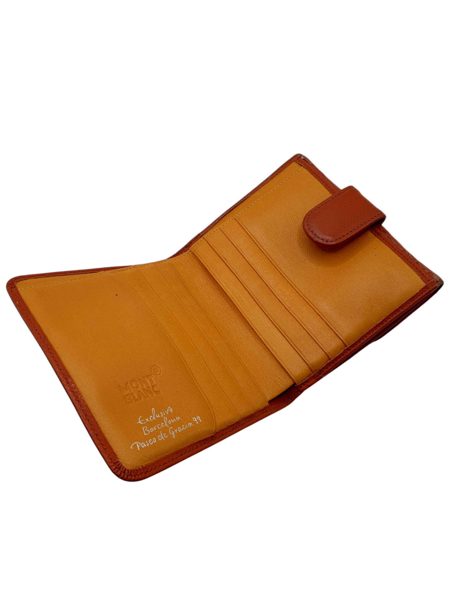 Montblanc Geldbeutel/ Portemonnaie Orange Leder
